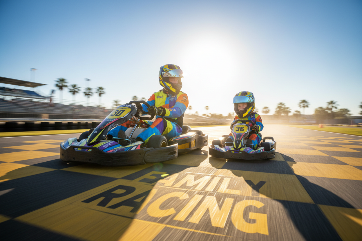 Karting en famille : comment initier ses enfants au circuit