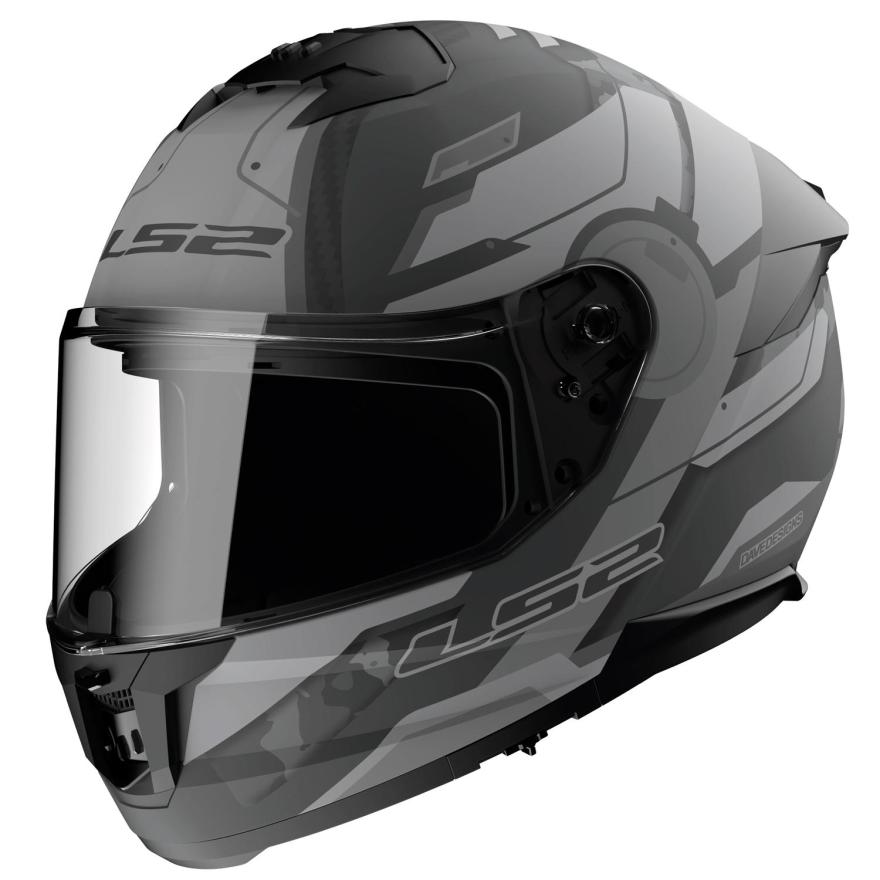Casque intégral LS2 FF808 Stream II Shadow gris mat — homologué ECE 22.06