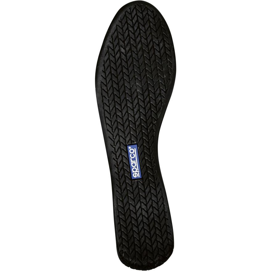 Chaussure pilote Sparco Slalom noir – laçage haut daim semelle anti-carburant circuit karting