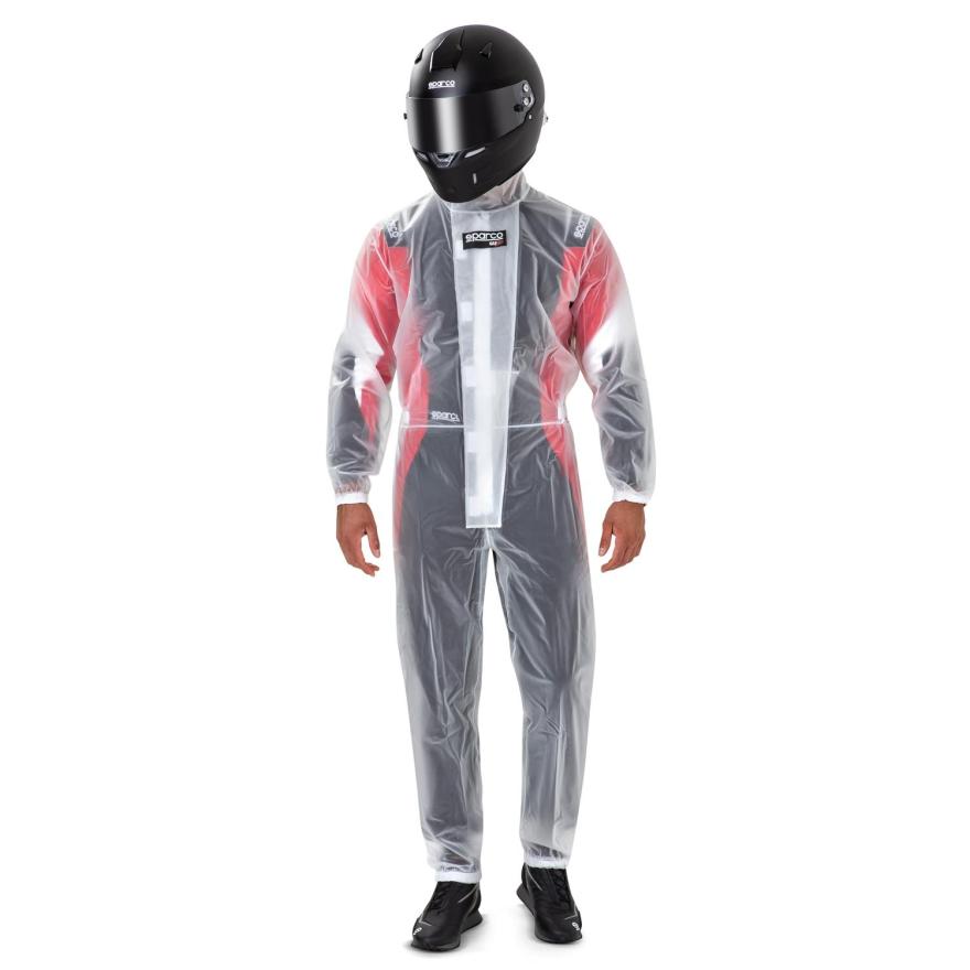 Combinaison pluie karting Sparco T-1 EVO transparente – compétition circuit