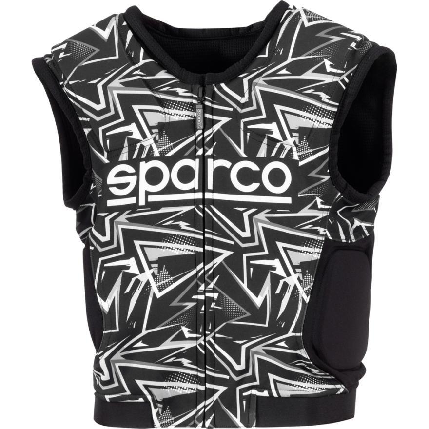 Gilet protège-côtes Sparco SJ Pro K-3 noir gris – protection karting enfant adulte