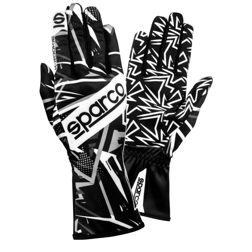 Gants karting Sparco K-Rookie — vue principale, impressions silicone paume