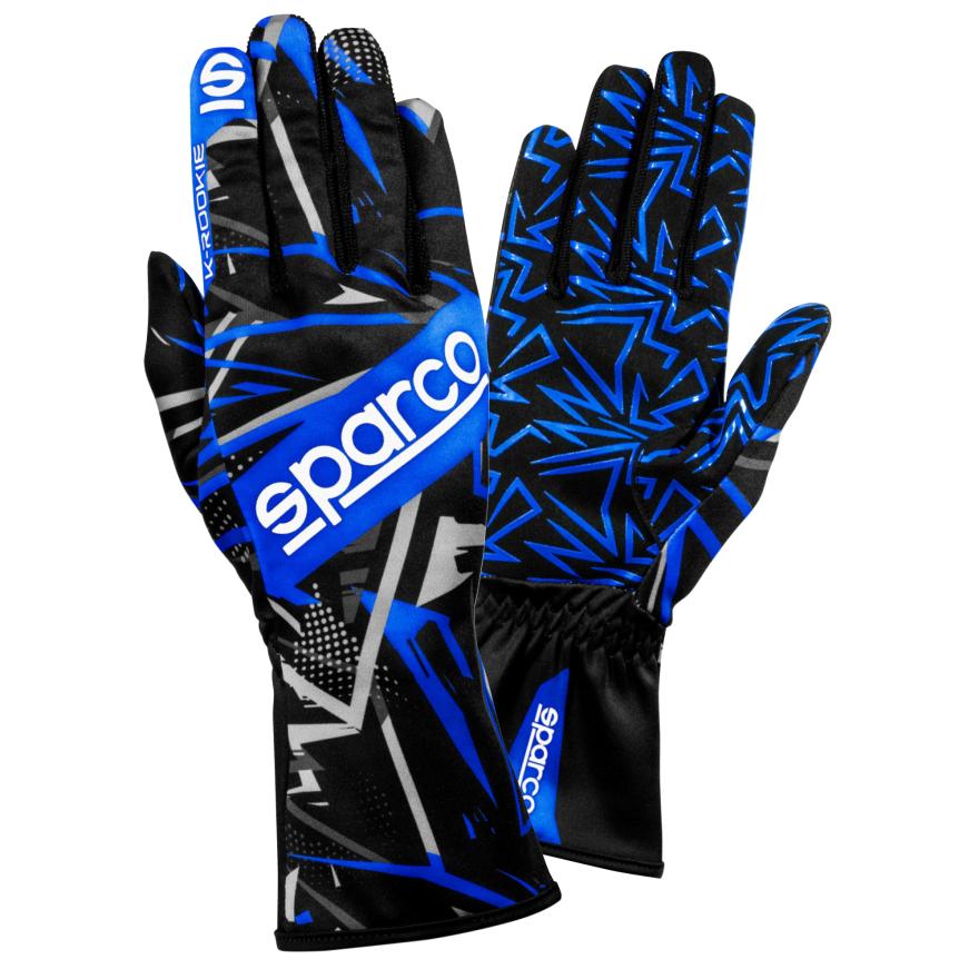 Gants Sparco K-Rookie — vue dos, poignet élastique